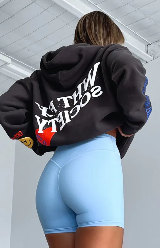 System Overload Oversized Hoodie Charcoal sold by White Fox Boutique
