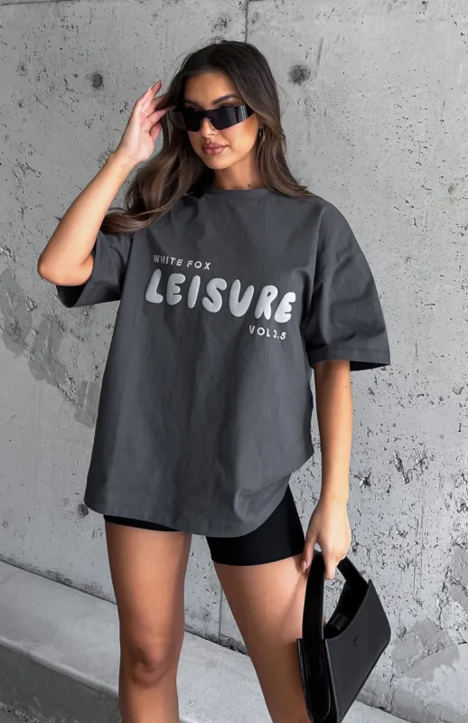 Leisure Series Oversized Tee Shadow sold by White Fox Boutique