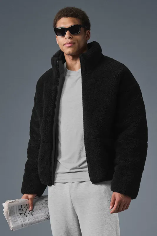 Sherpa Stage Puffer - Black sold by Alo Yoga
