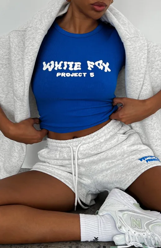 Project 5 Ribbed Baby Tee Cobalt | Parallel