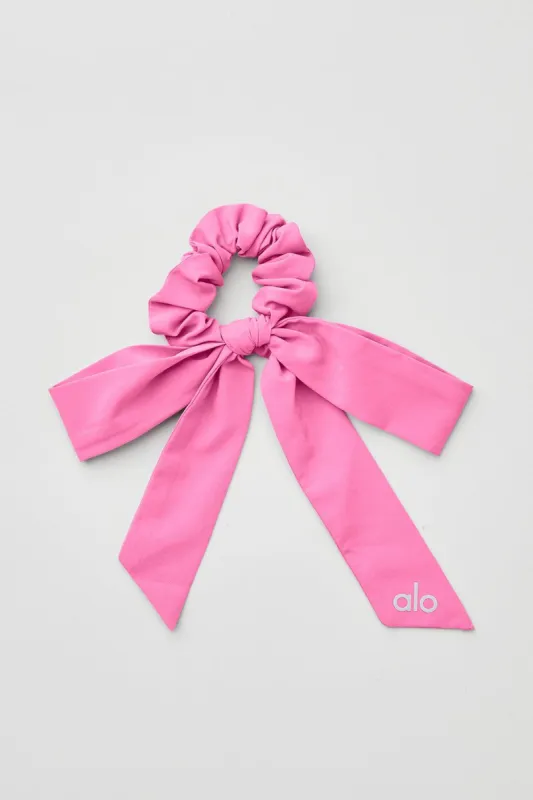 Love Knots Tie Scrunchie - Paradise Pink sold by Alo Yoga