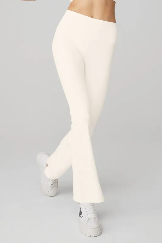 ◇KHAKIPOINT◇ Ribbed Bootcut Leggings ivory W51119R_03299_b1_s1_a1_1_m218_