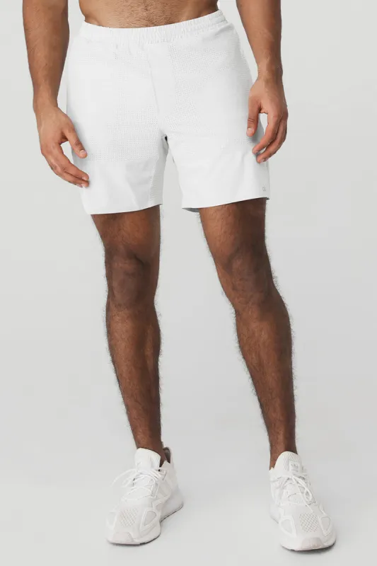 7" Traction Short - White sold by Alo Yoga
