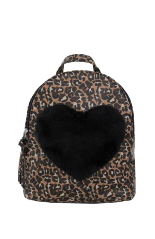Love Furever Backpack in Leopard sold by T-Shirt & Jeans