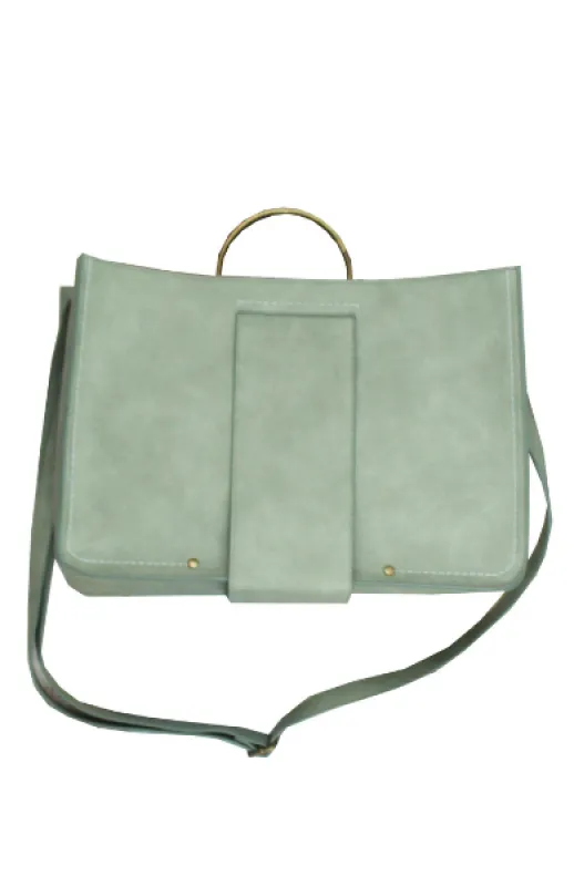 Lola Ring Handle Tote in Mint sold by T-Shirt & Jeans
