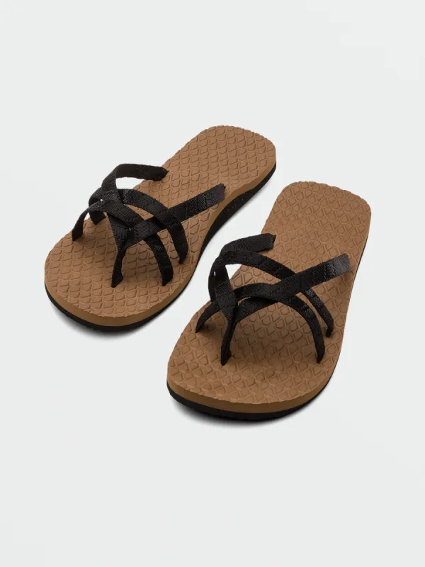 Eco Concourse Trail Sandals - Black sold by Volcom