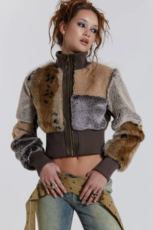 Jaded London Soho Faux Fur Bomber Jacket | Parallel