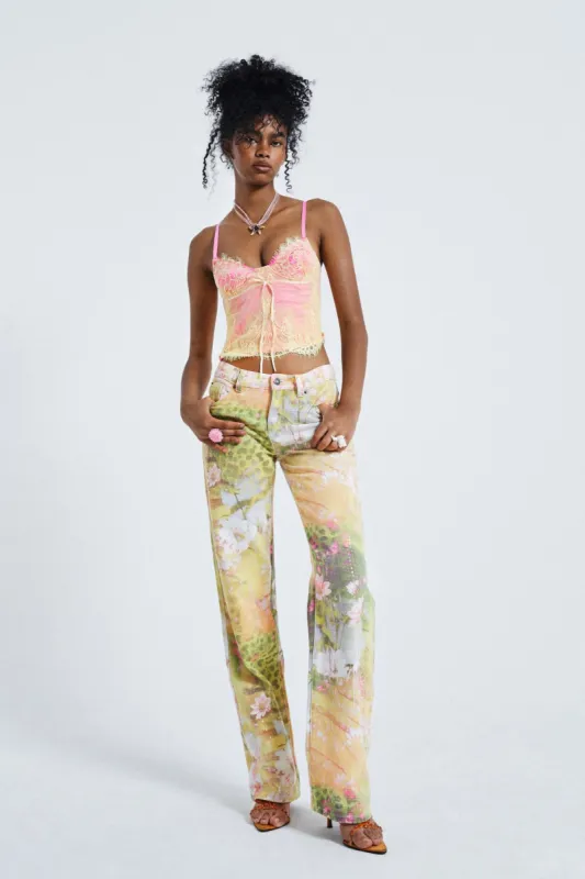 Discoteca Jeans with Shine Sequin sold by Jaded London