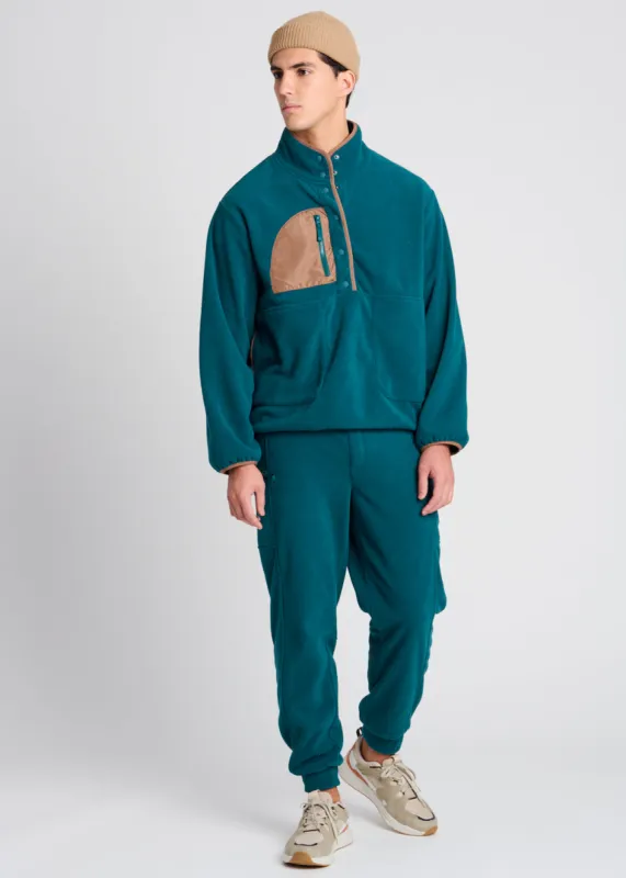 Deep Teal Recycled Polar Jacket - FINAL SALE sold by Everyday Sunday