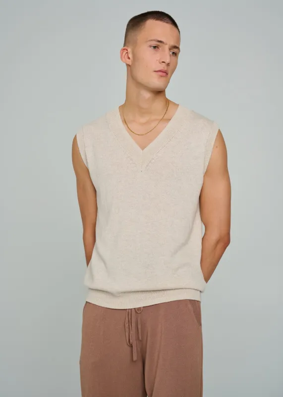Oatmeal Recycled Sleeveless Top - FINAL SALE sold by Everyday Sunday