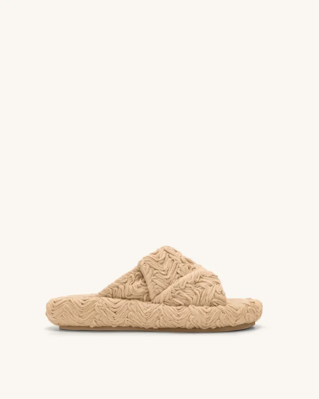 Lilah Woven Platform Sandal - Beige sold by JW PEI