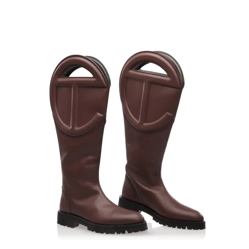Logo Boot - Chocolate sold by Telfar