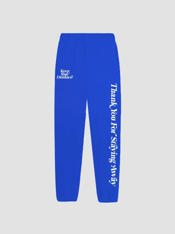 Keep Your Distance Sweatpants - Royal Blue sold by Young & Reckless