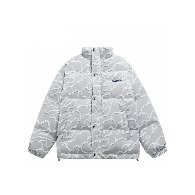 ジャケット・アウター SOCIETY 1702 PUFFER CLOUT COLLECTION ™ | 'Society' Transparent Puffer Jacket