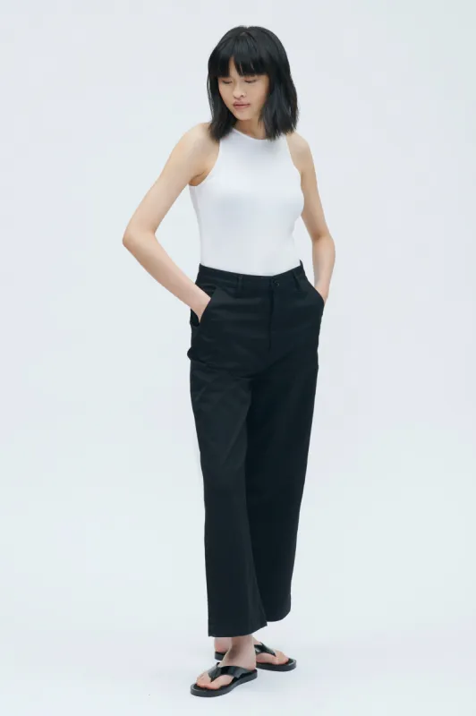 High Neck Tank in White sold by Kotn