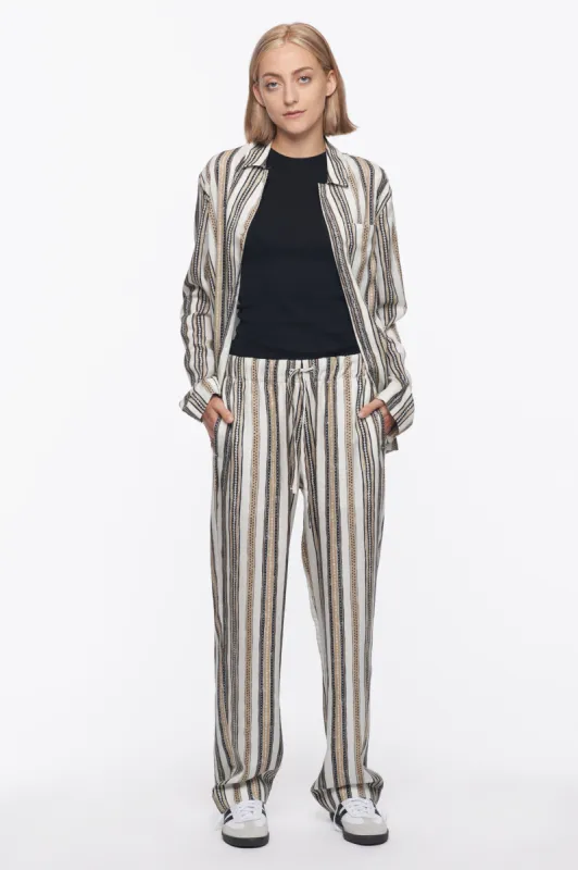 Unisex Pyjama Top in Algerian Stripe sold by Kotn