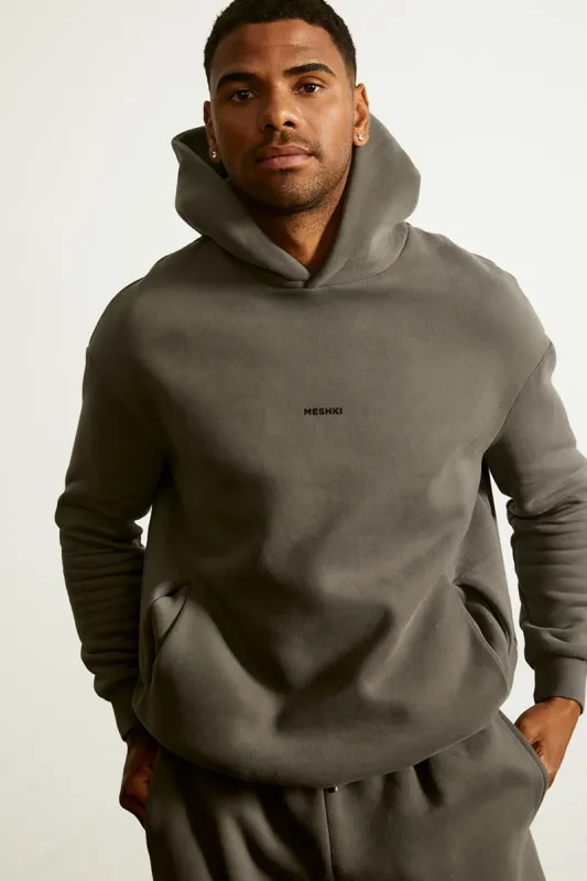 Bay Unisex Oversized Cosy Hoodie - Charcoal sold by Meshki
