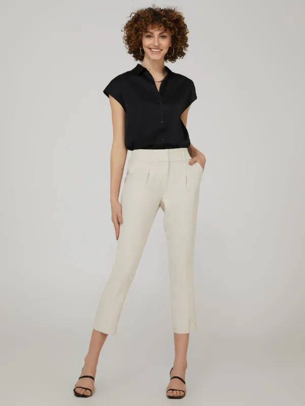 Pleated Front Trousers With Pockets sold by Suzy Shier