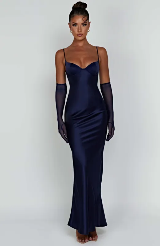 Athena Maxi Dress - Navy sold by Babyboo Fashion