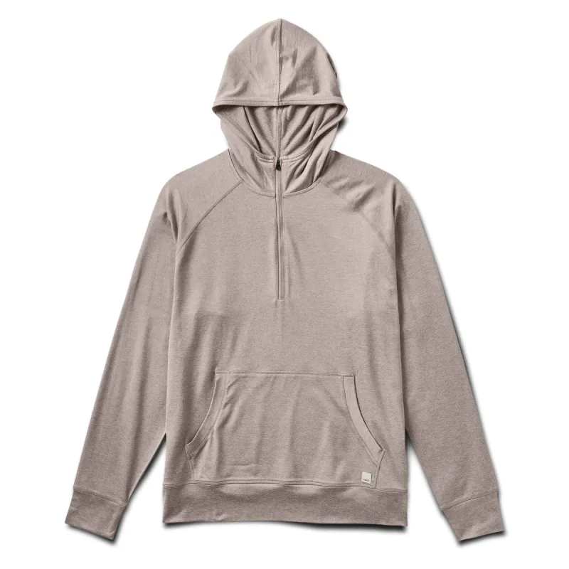 Ponto Performance Half Zip Hoodie | Walnut Heather sold by Vuori