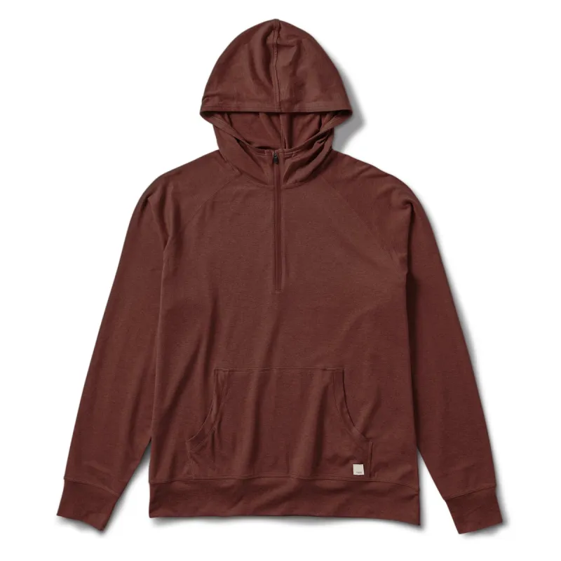 Ponto Performance Half Zip Hoodie | Cedar Heather sold by Vuori