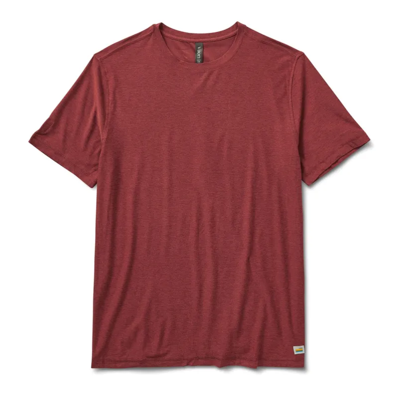 Strato Tech Tee | Currant Heather sold by Vuori