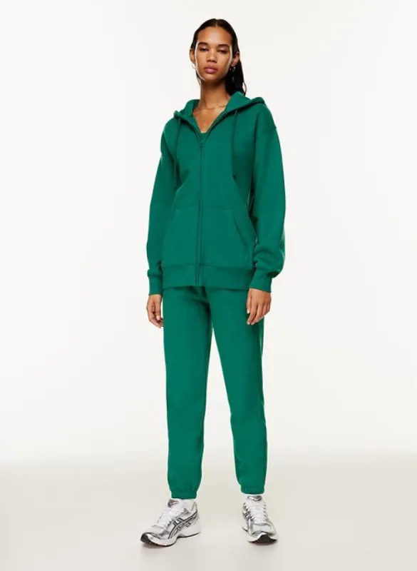 cozy fleece boyfriend zip hoodie sold by Aritzia