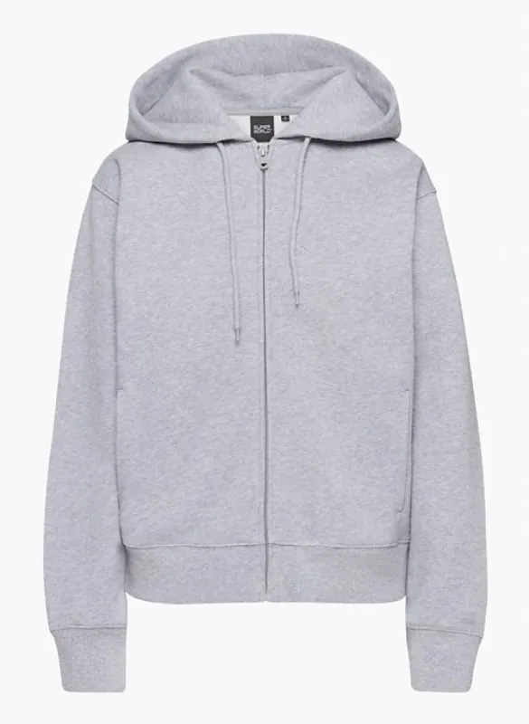 the super™ fleece relaxed zip-up hoodie sold by Aritzia
