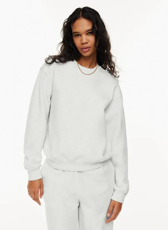 cozy fleece perfect crew sweatshirt sold by Aritzia