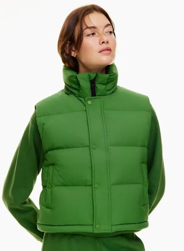 the super puff™ shorty vest sold by Aritzia