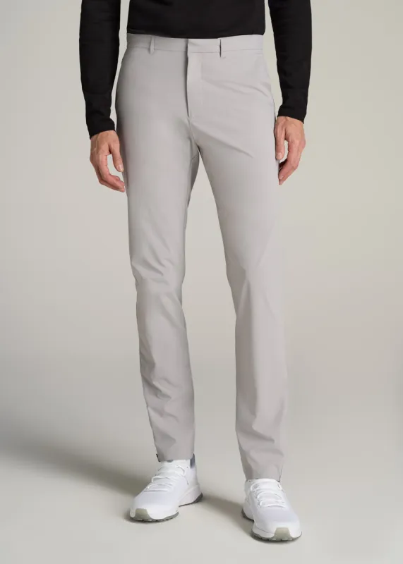 Performance TAPERED-FIT Chino Pants for Tall Men in Light Grey sold by American Tall
