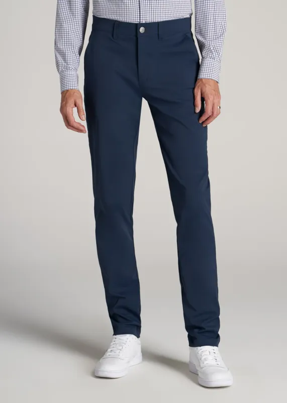 TAPERED FIT Traveler Chino Pants for Tall Men in Marine Navy sold by American Tall
