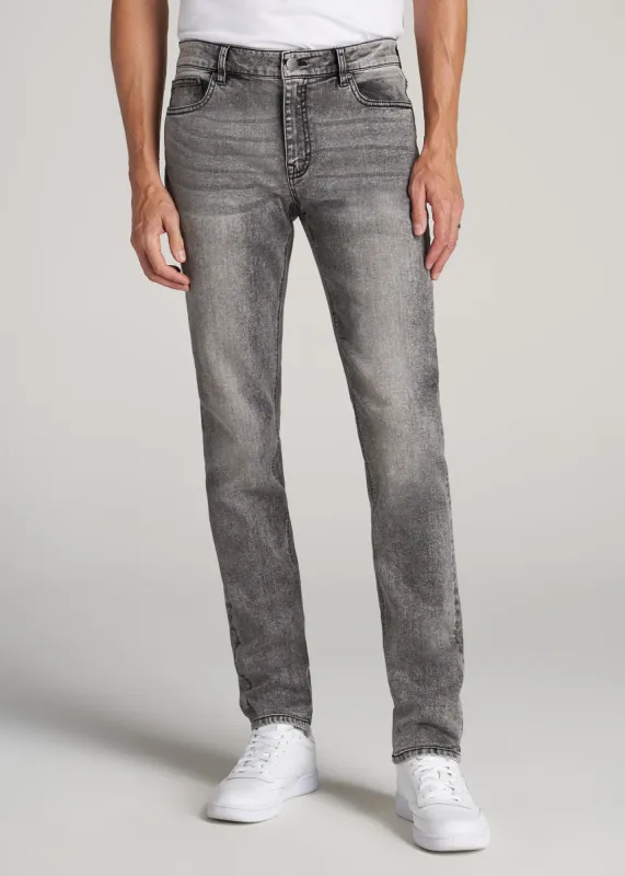 Dylan Slim Fit Jeans for Tall Men in Washed Faded Black sold by American Tall
