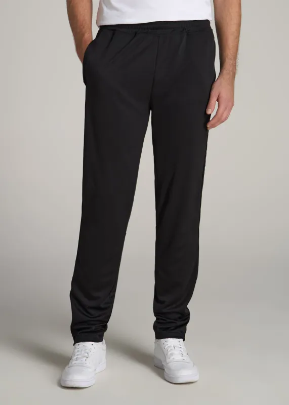Athletic Stripe Pants for Tall Men in Black sold by American Tall