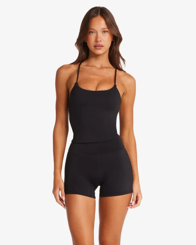 Freedom Sculpt Tank | Black sold by Crop Shop Boutique
