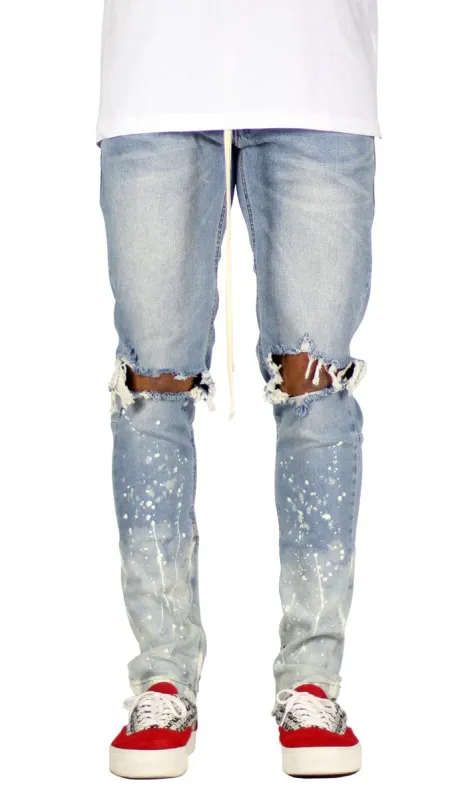 Flame Nate Zipper Jeans sold by Hyper Denim
