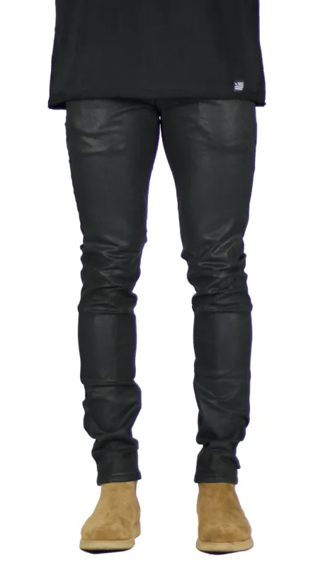 Wax Coated Slim Jeans sold by Hyper Denim