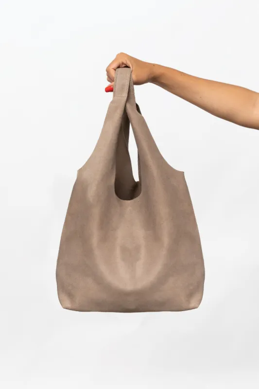 RLH3409 - Raw Suede Shopping Bag sold by los angeles apparel