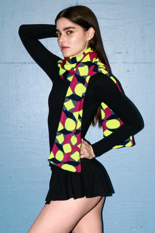 JQSCARF02 - OpArt Scarf sold by los angeles apparel