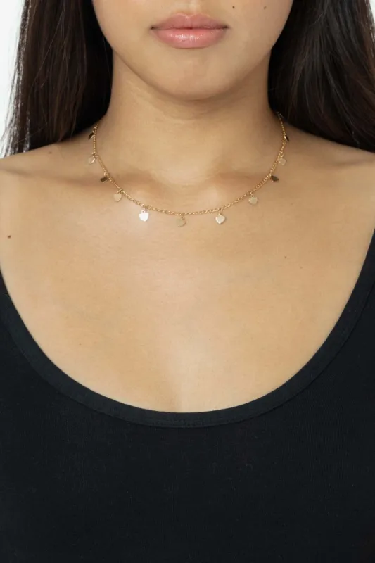 HRTCHNCK - Heart Charm Necklace sold by los angeles apparel