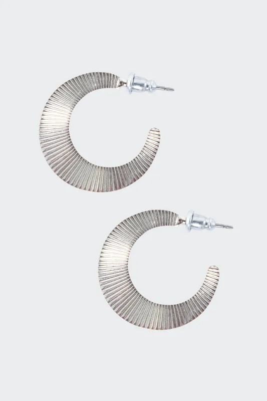 JWLSM - Small Moon Hoop Earrings sold by los angeles apparel