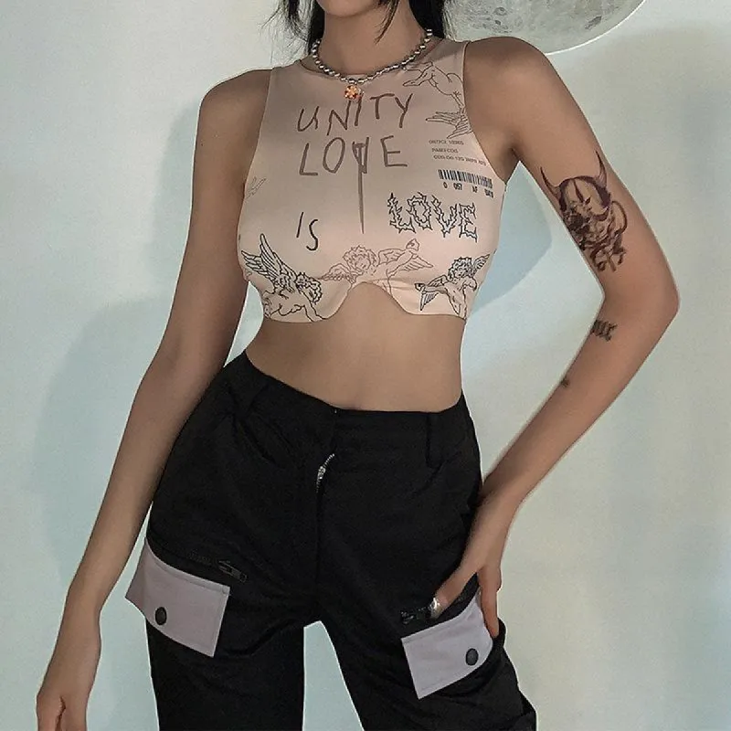 Unity Is Love Crop Top sold by Empty Soda