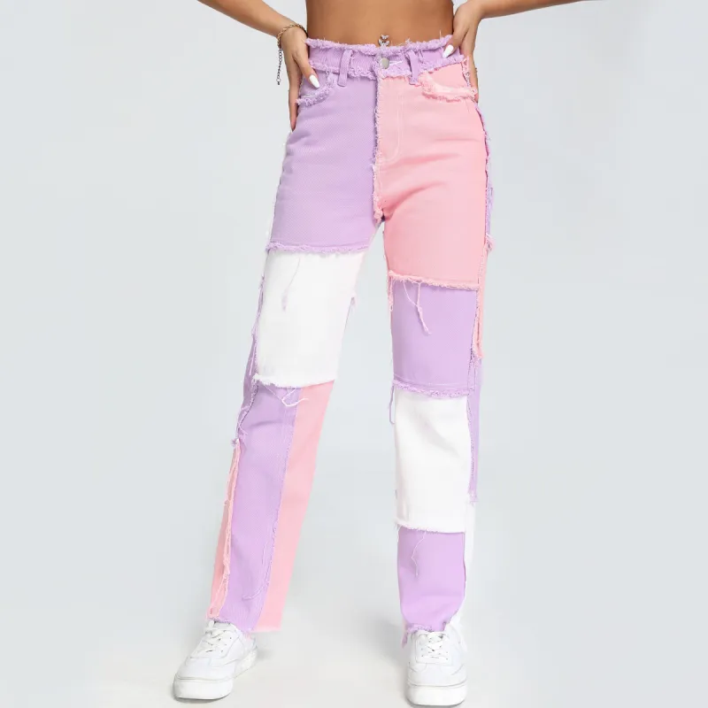 Sugar Baby Fringe High Waisted Jeans sold by Empty Soda