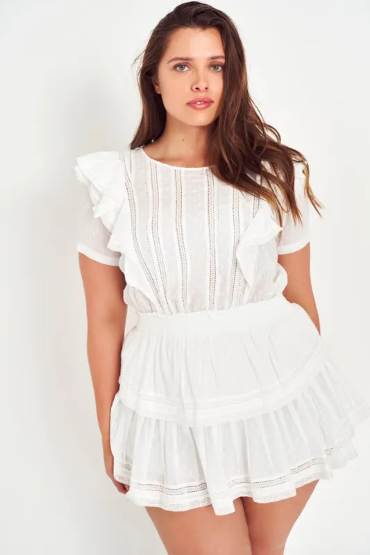 Natasha Heritage Mini Dress sold by LoveShackFancy