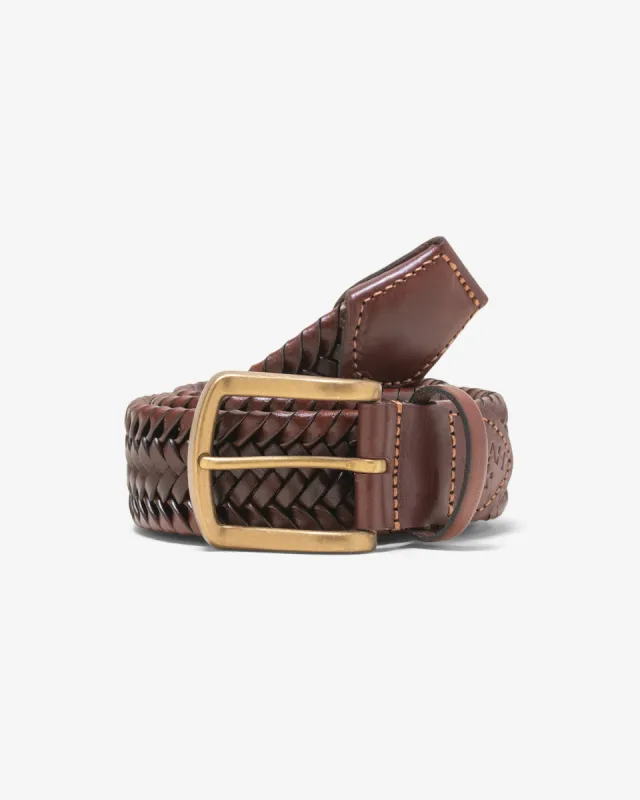 Braided Leather Belt sold by Noah NYC