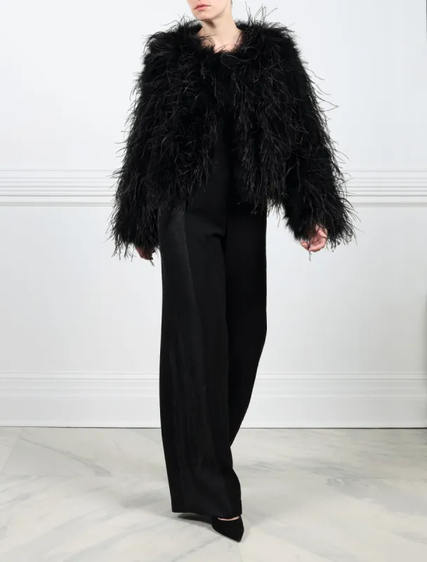 The Kiki Feather Jacket sold by Pologeorgis