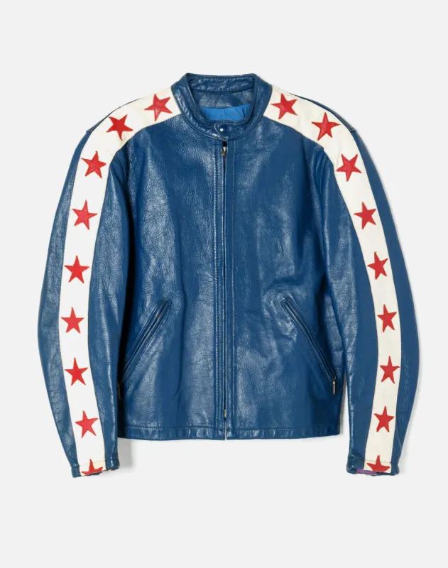60s Bates Leather Star Jacket sold by Re/Done