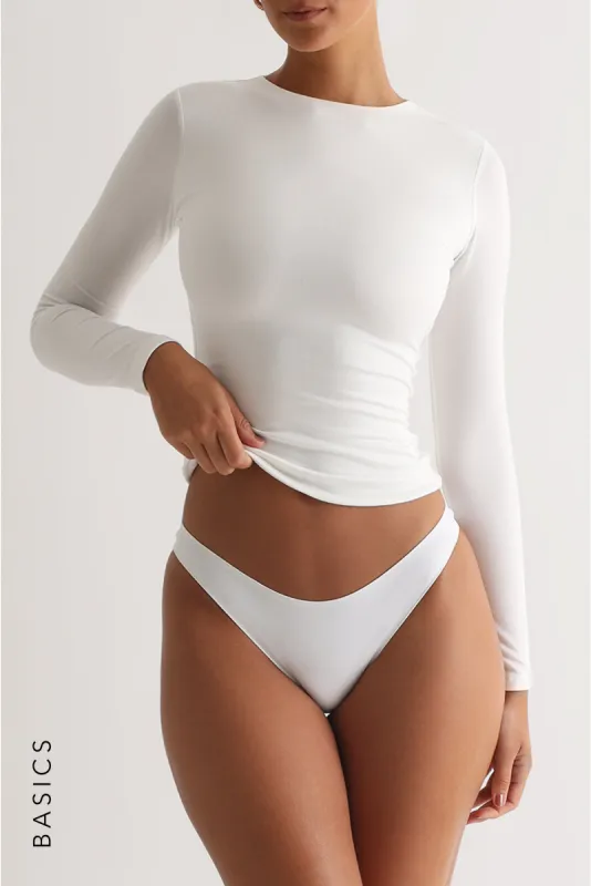 Mist Long Sleeve T-Shirt - White sold by My outfit online