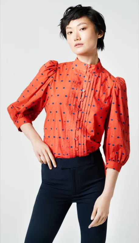 Embroidered Dot Frontier Blouse sold by Smythe
