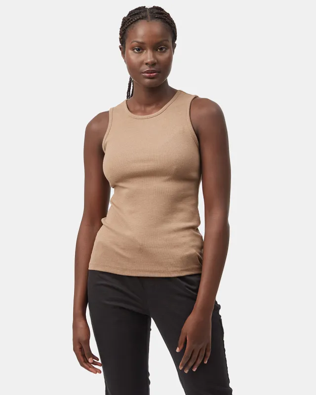 Rib High Neck Tank sold by tentree